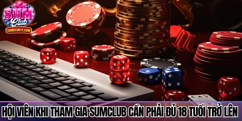 Hội viên khi tham gia Sumclub cần phải đủ 18 tuổi trở lên 